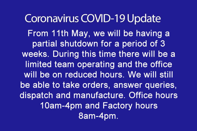 Trent Refractories Will Be Having a 3 Week Partial Shutdown From 11th May 2020