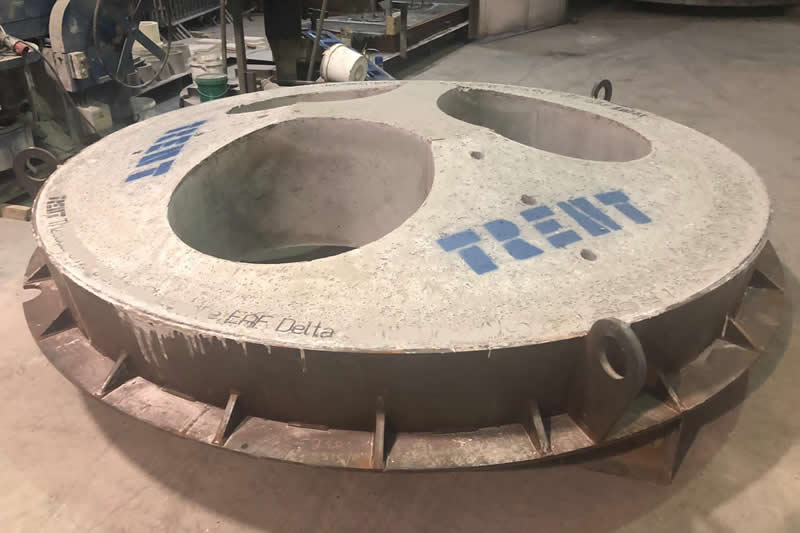 Three Electric Arc Furnace Delta Roofs Shipped To Our Customer In The USA