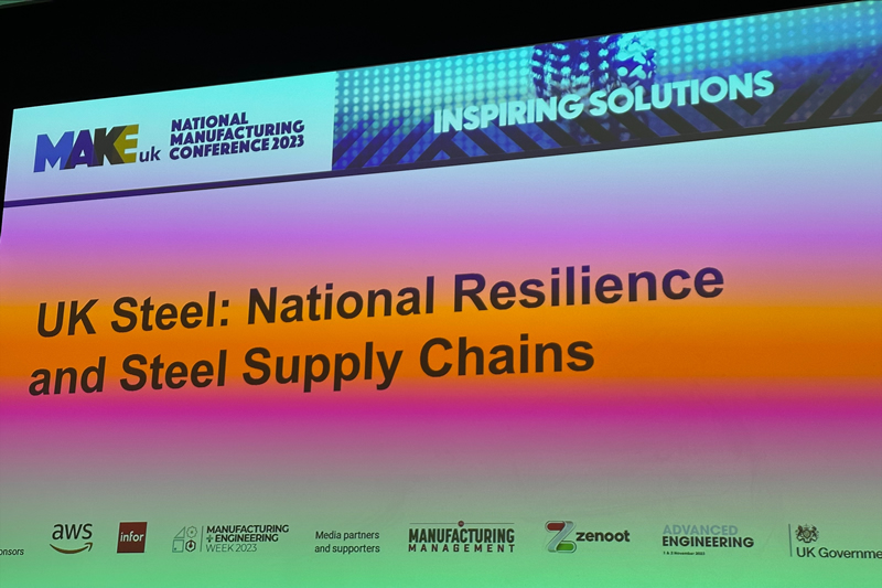 UK Steel Presentation At NMC 2023 Focused On National Resilience & Steel Supply Chains 
