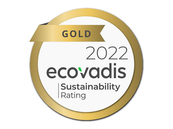 Gold Ecovadis Sustainability Rating